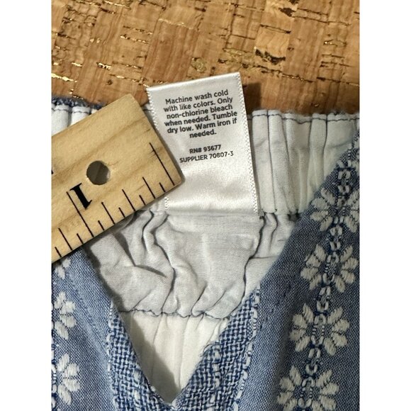 Peyton & Parker Large Dress Cotton Short Sleeve Cottagecore Coastal Romance - Picture 7 of 9